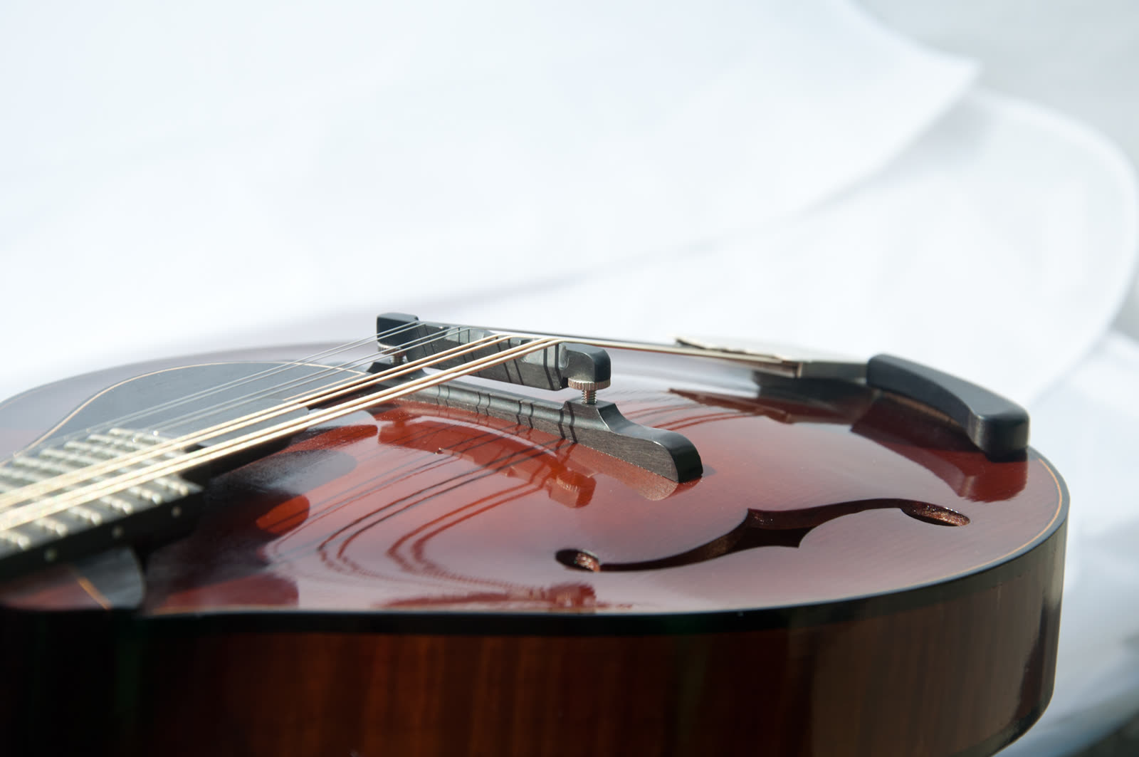 A-model mandolin, ebony bridge