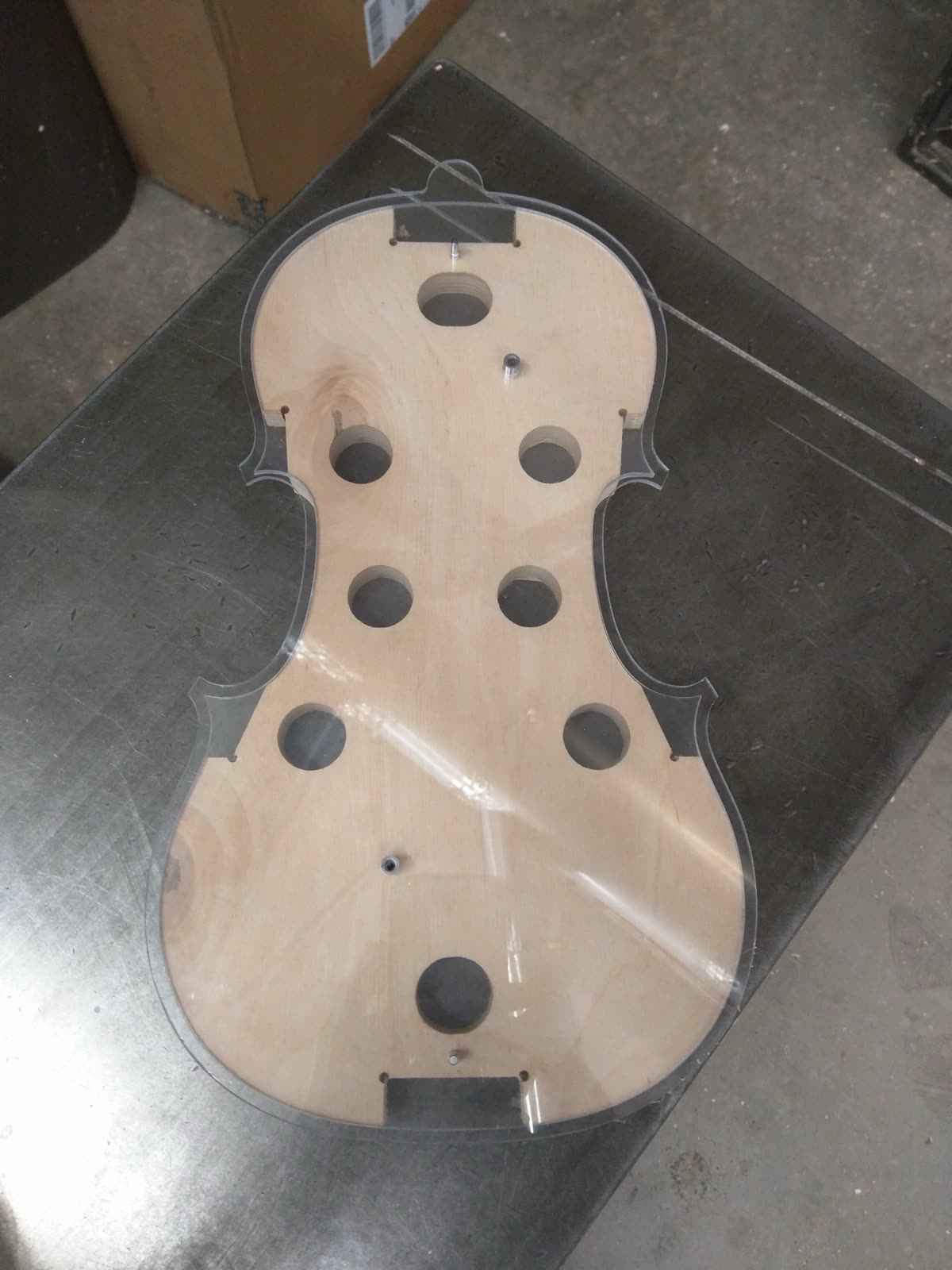Mold — outline template, Baltic birch and acrylic
