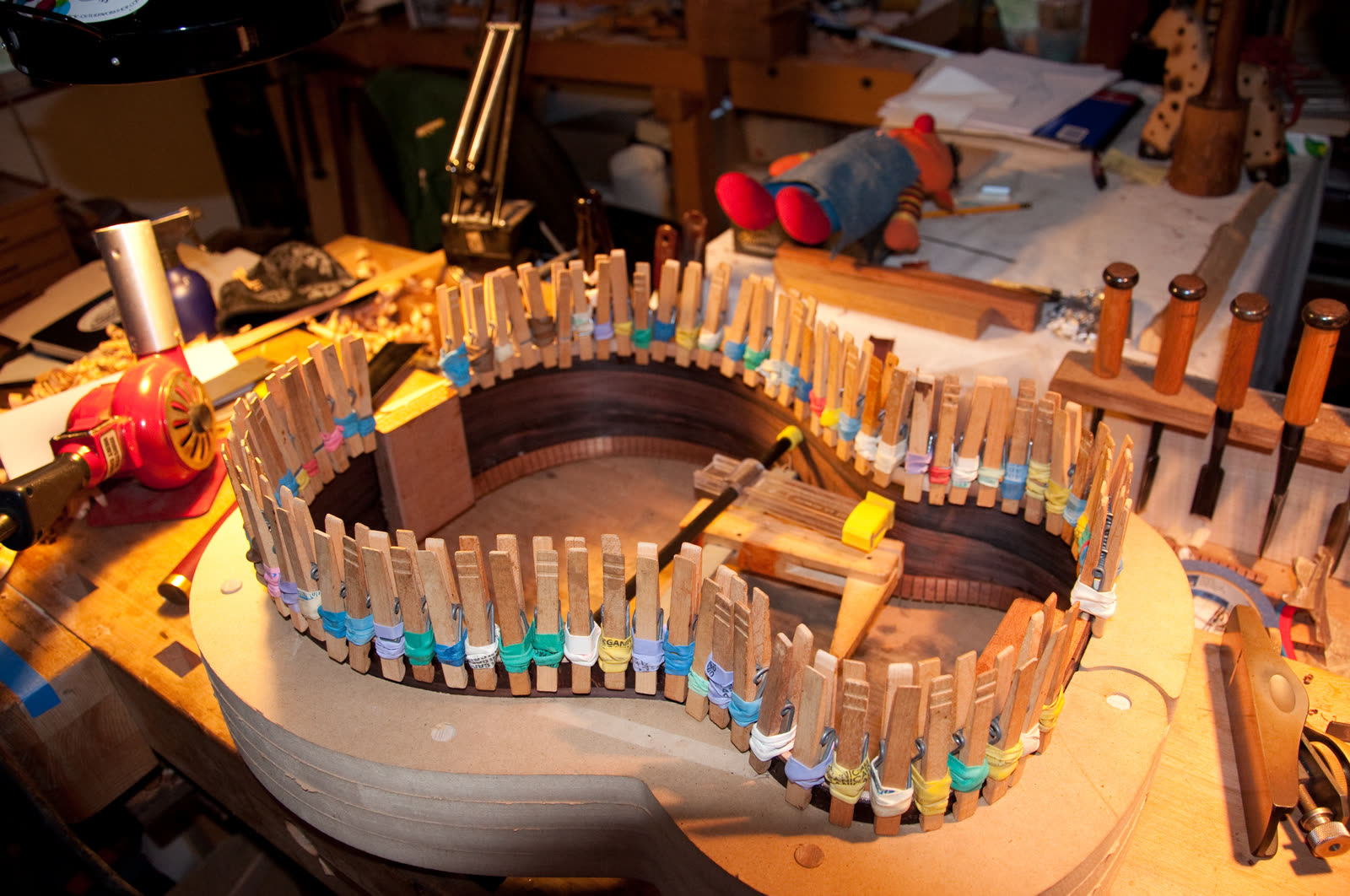 Guitar ribs, rosewood