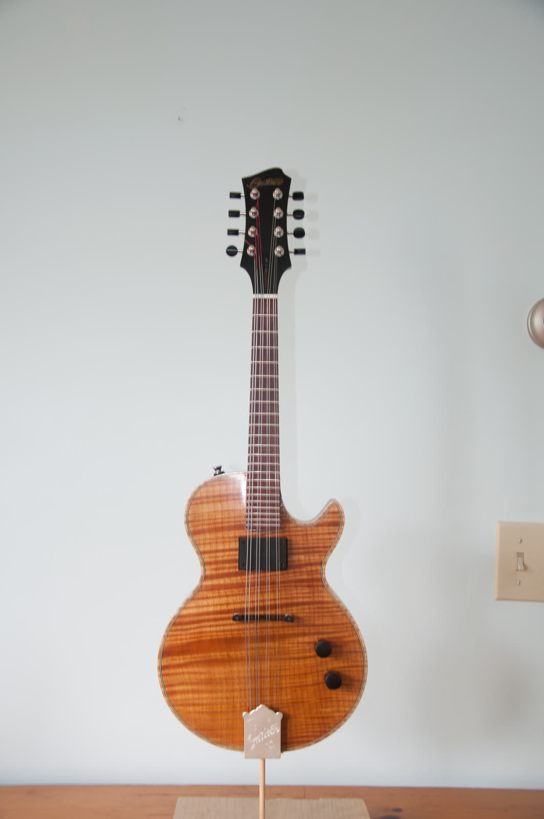 Electric mandolin, flamed maple